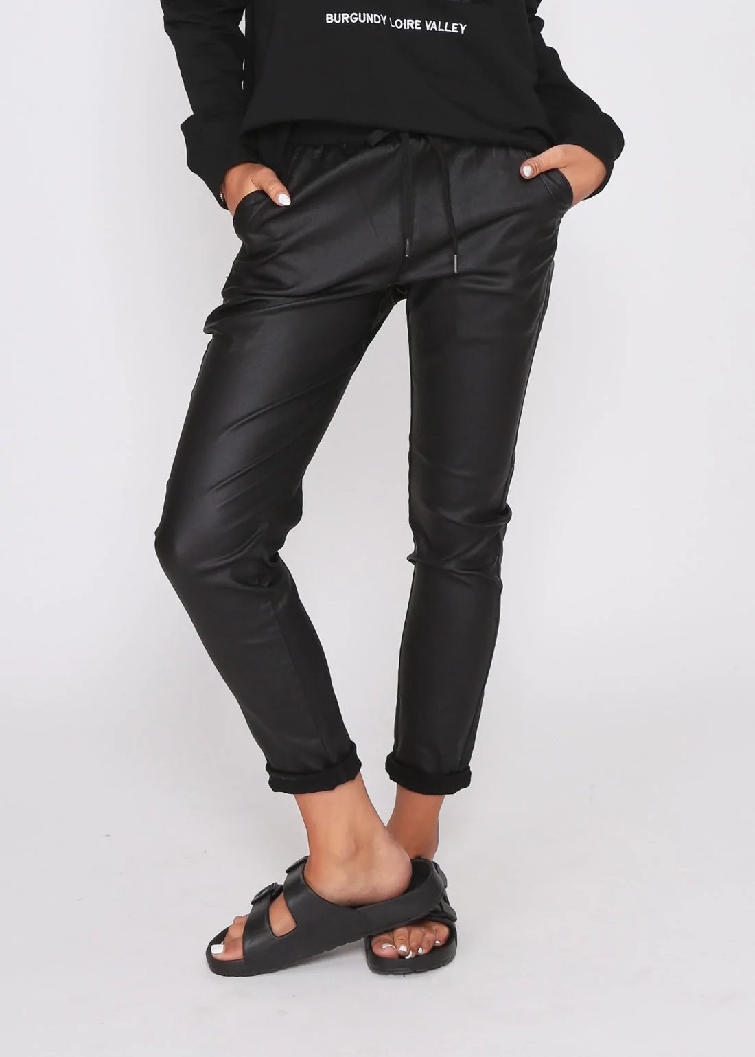 パンツ Siyazu SIPT7020 Double Weave Banding SL_Black 3sixteen CH-22x Selvedge Chino Black | Cultizm