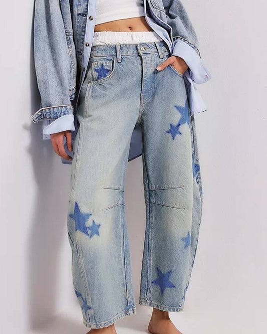 STAR BARREL DENIM JEANS