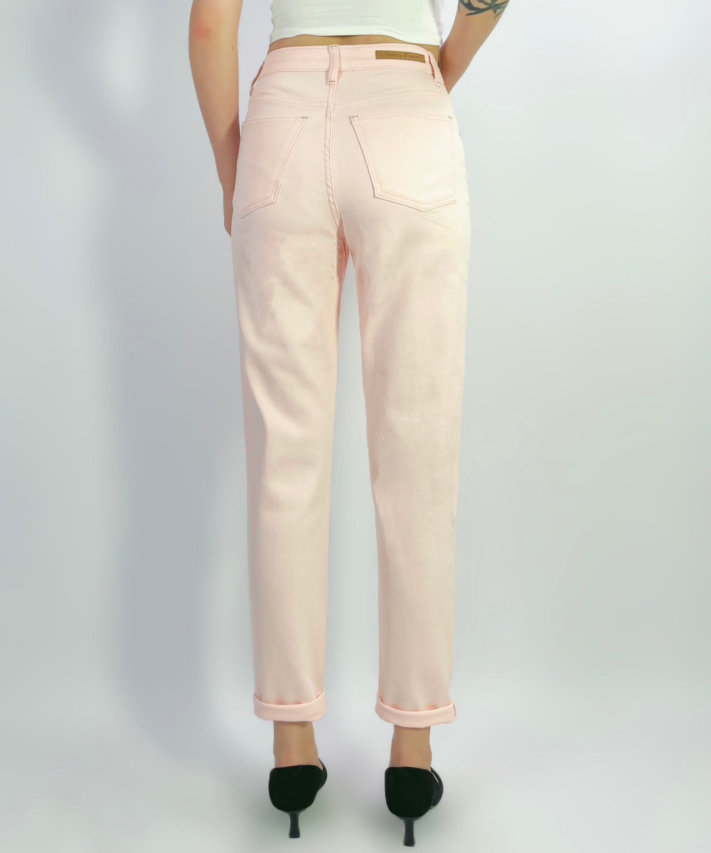 COLOURED MUM JEAN STRETCH