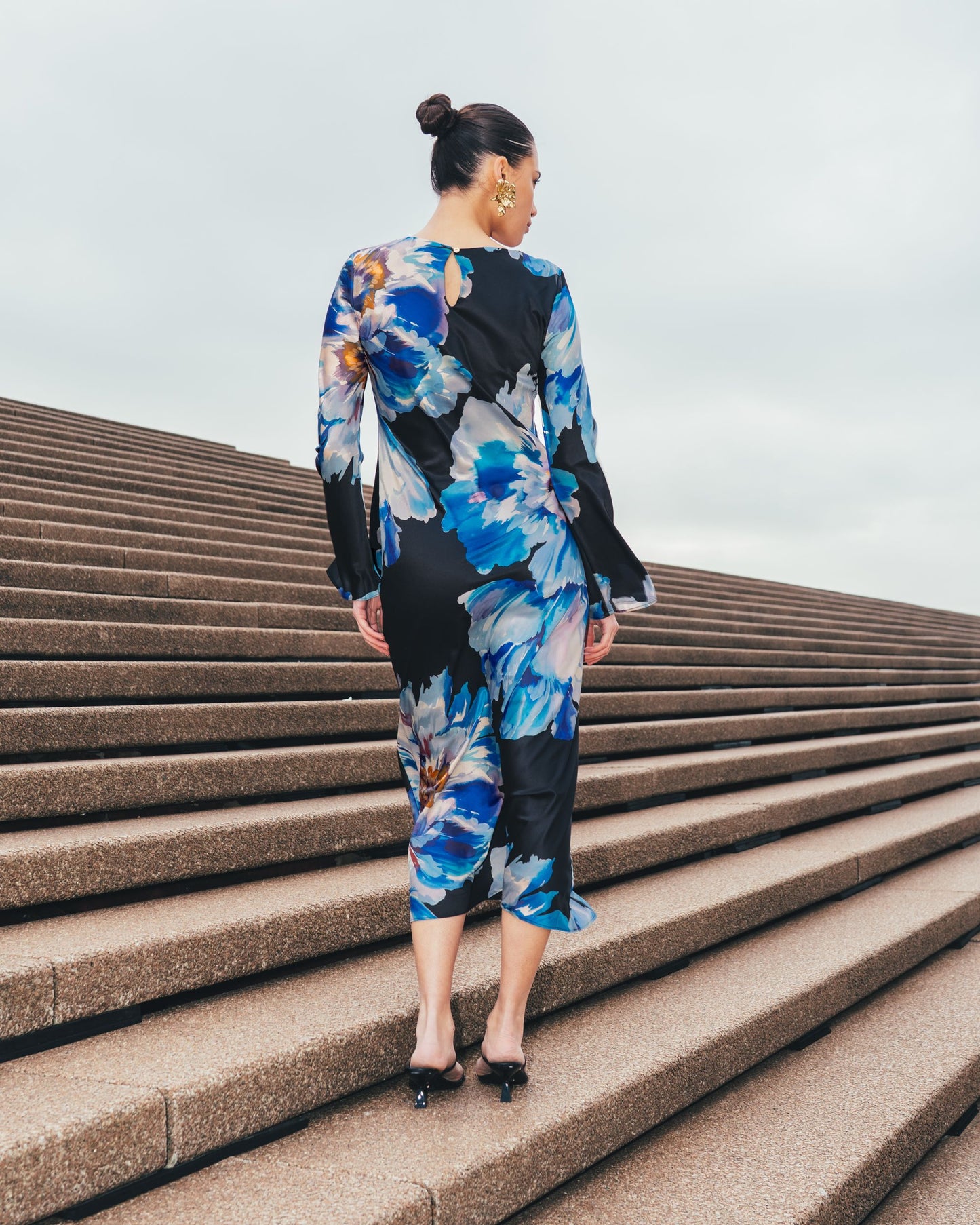 MIDNIGHT BLOOM MASXI DRESS