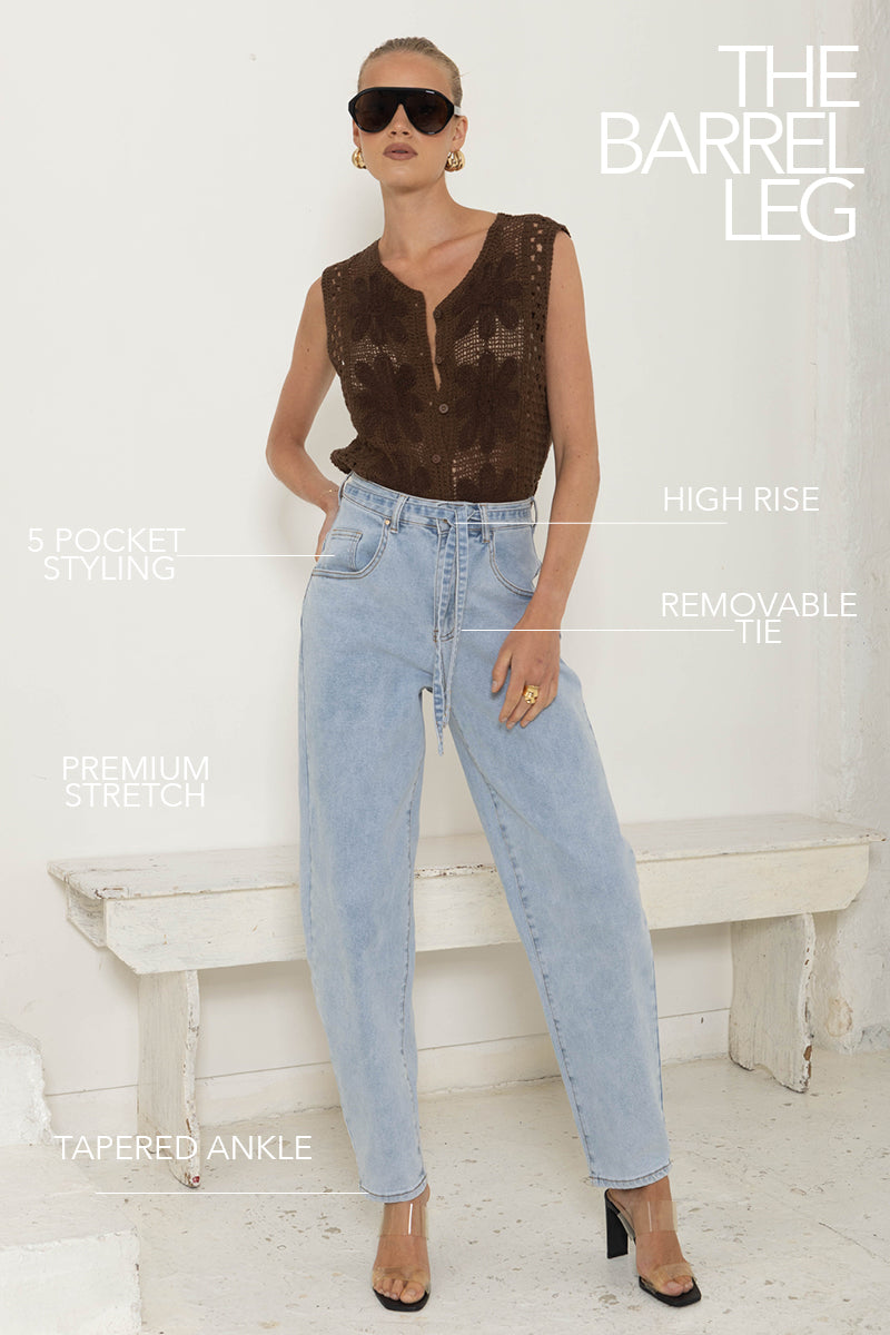 BARREL JEANS BLUE