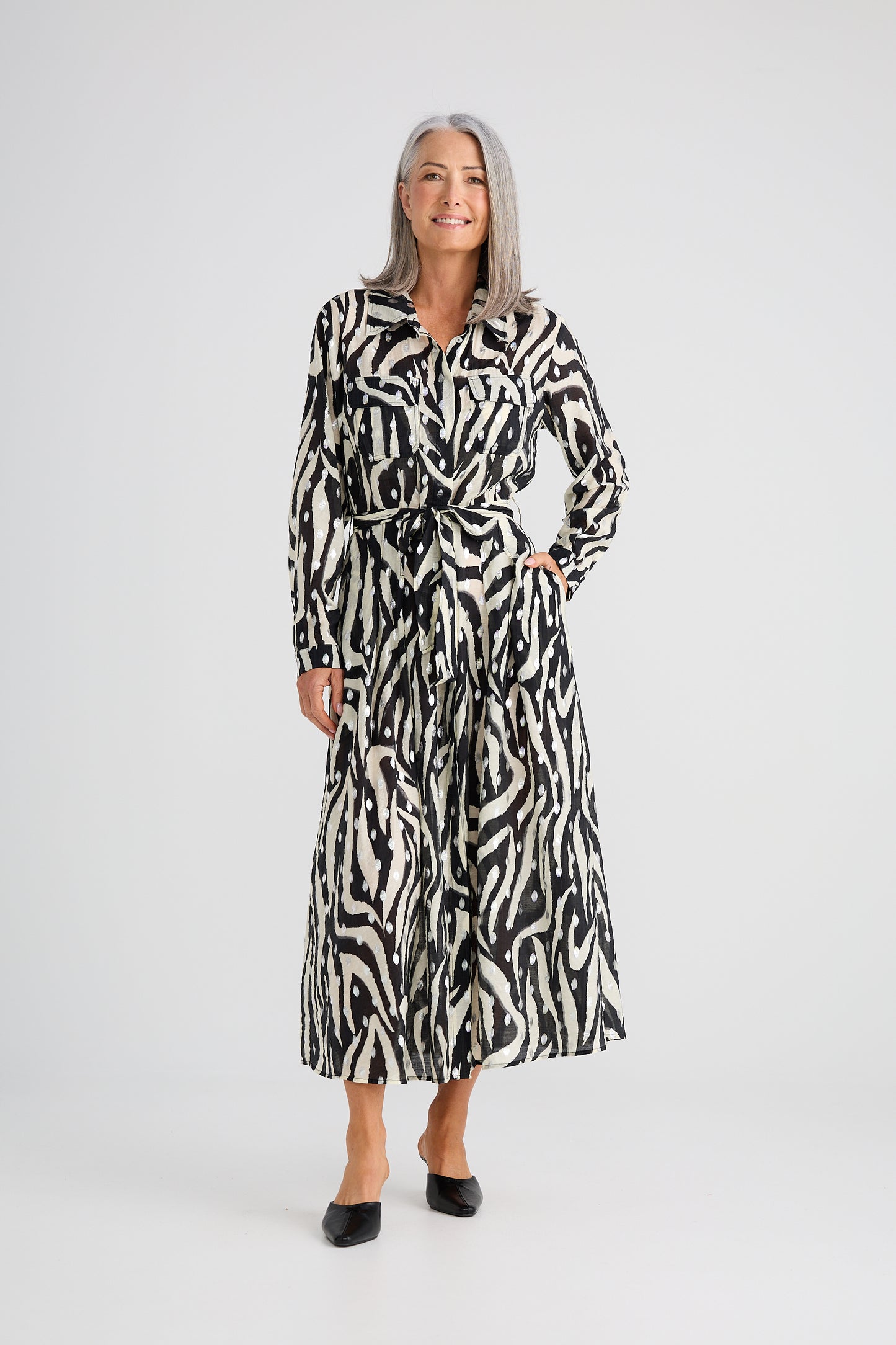 ROSSELLINI LONG SLEEVED DRESS