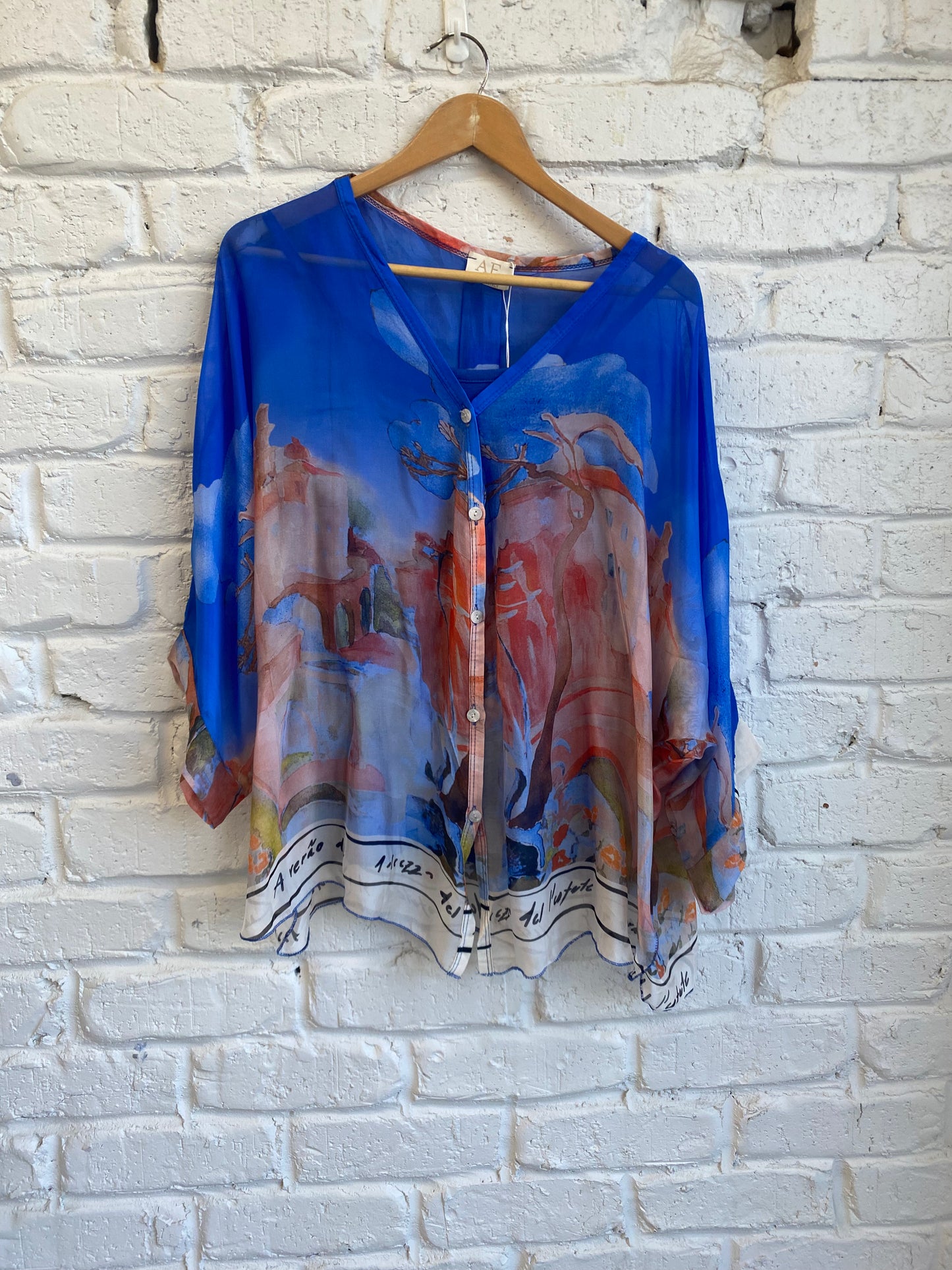 SILK CARDI TOP