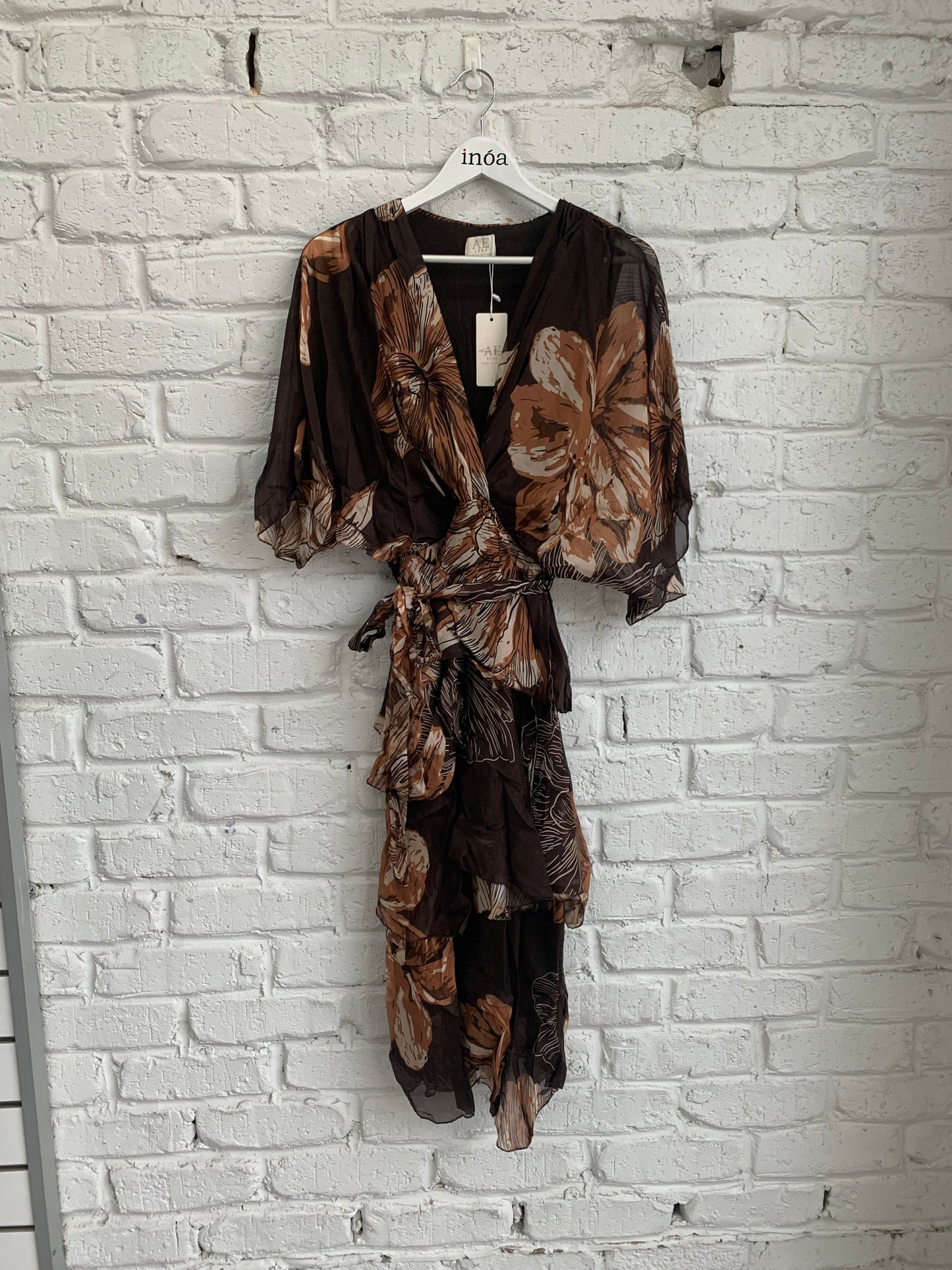 FIONA FLORAL SILK DRESS