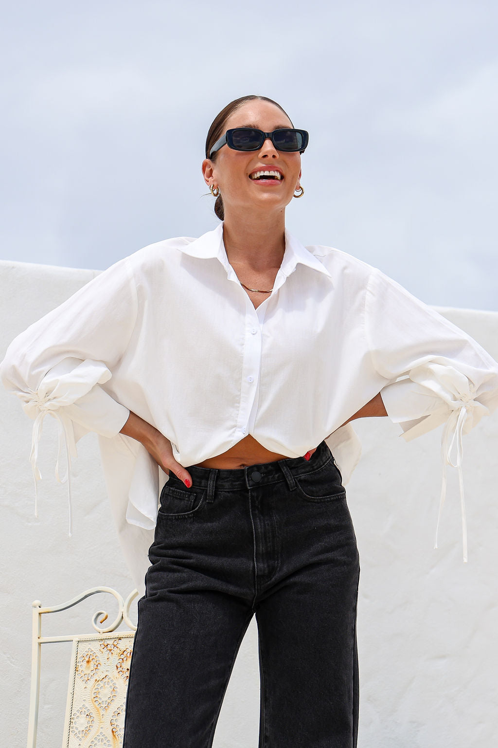 WIDE LEG STRAIGHT CUT JEAN
