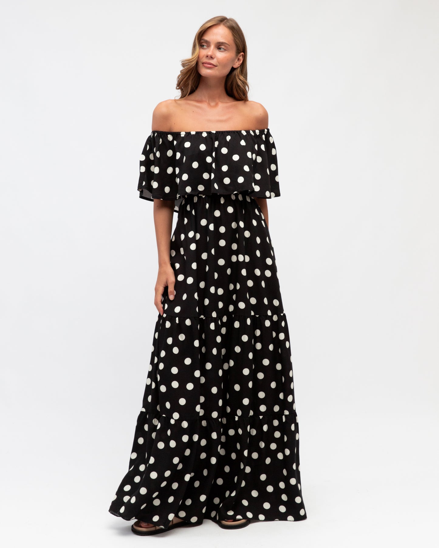 SPOT OFF SHOULDER MAXI