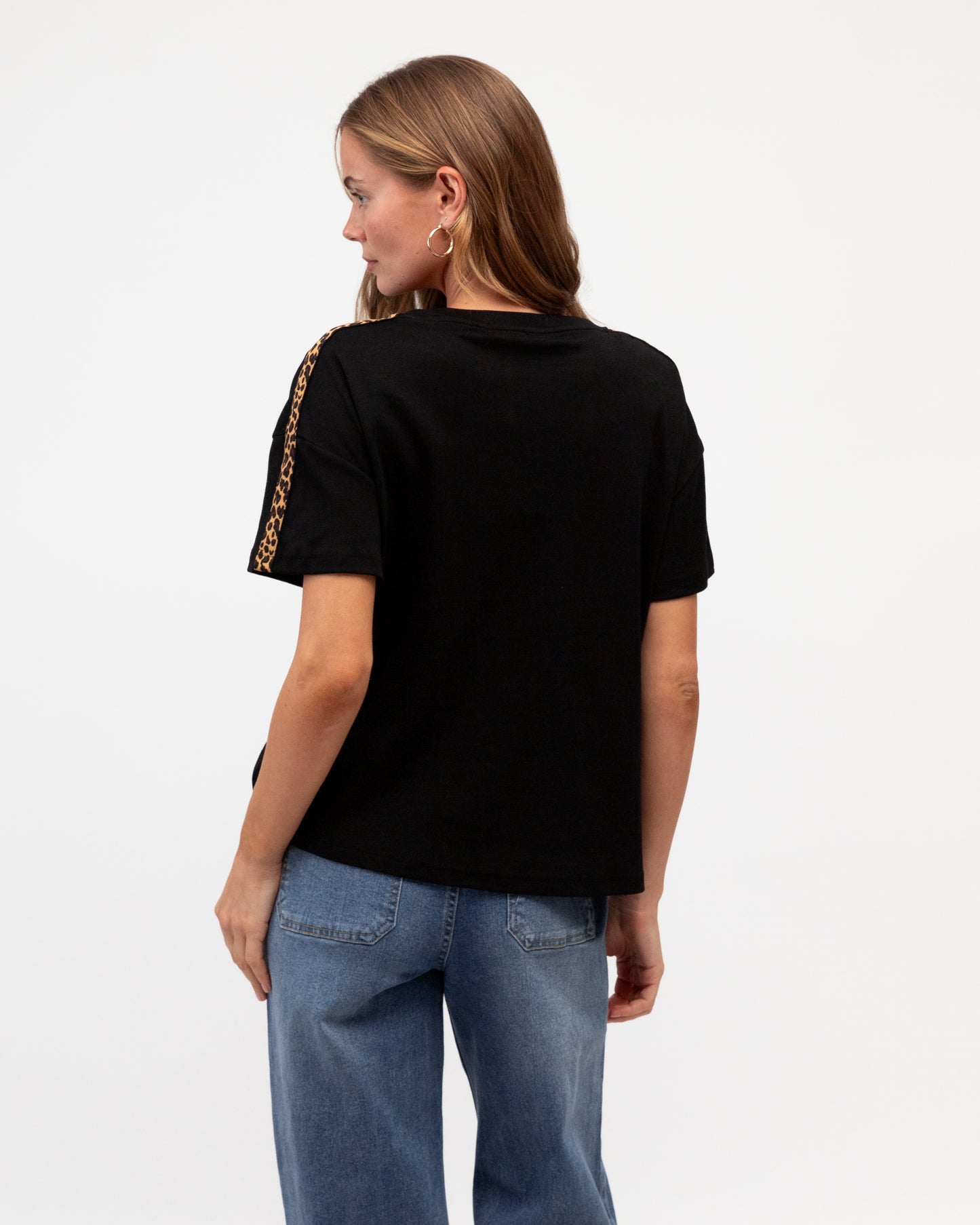 LEOPARD TRIM EASY TUCK