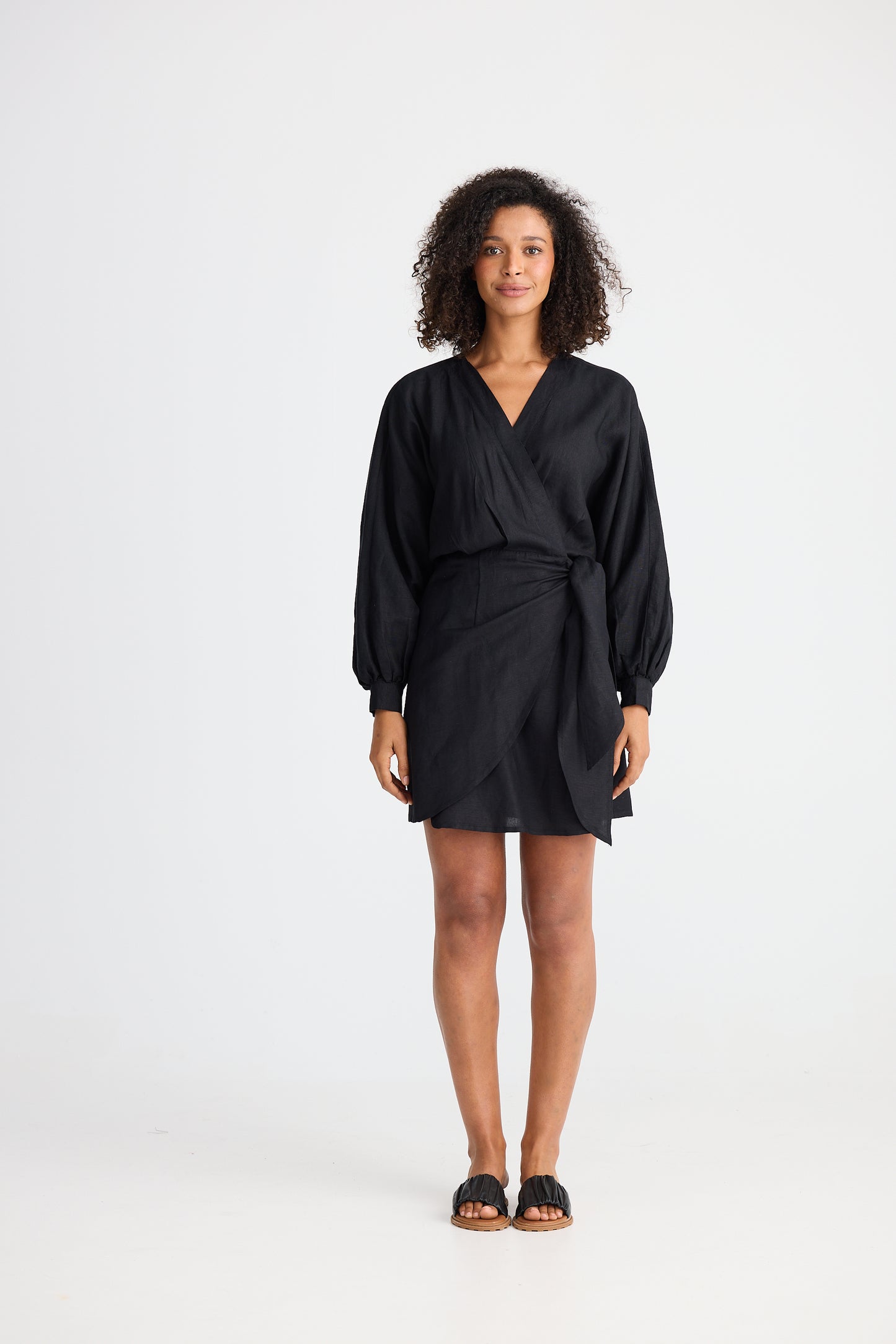 PORTO DRESS LINEN BLEND