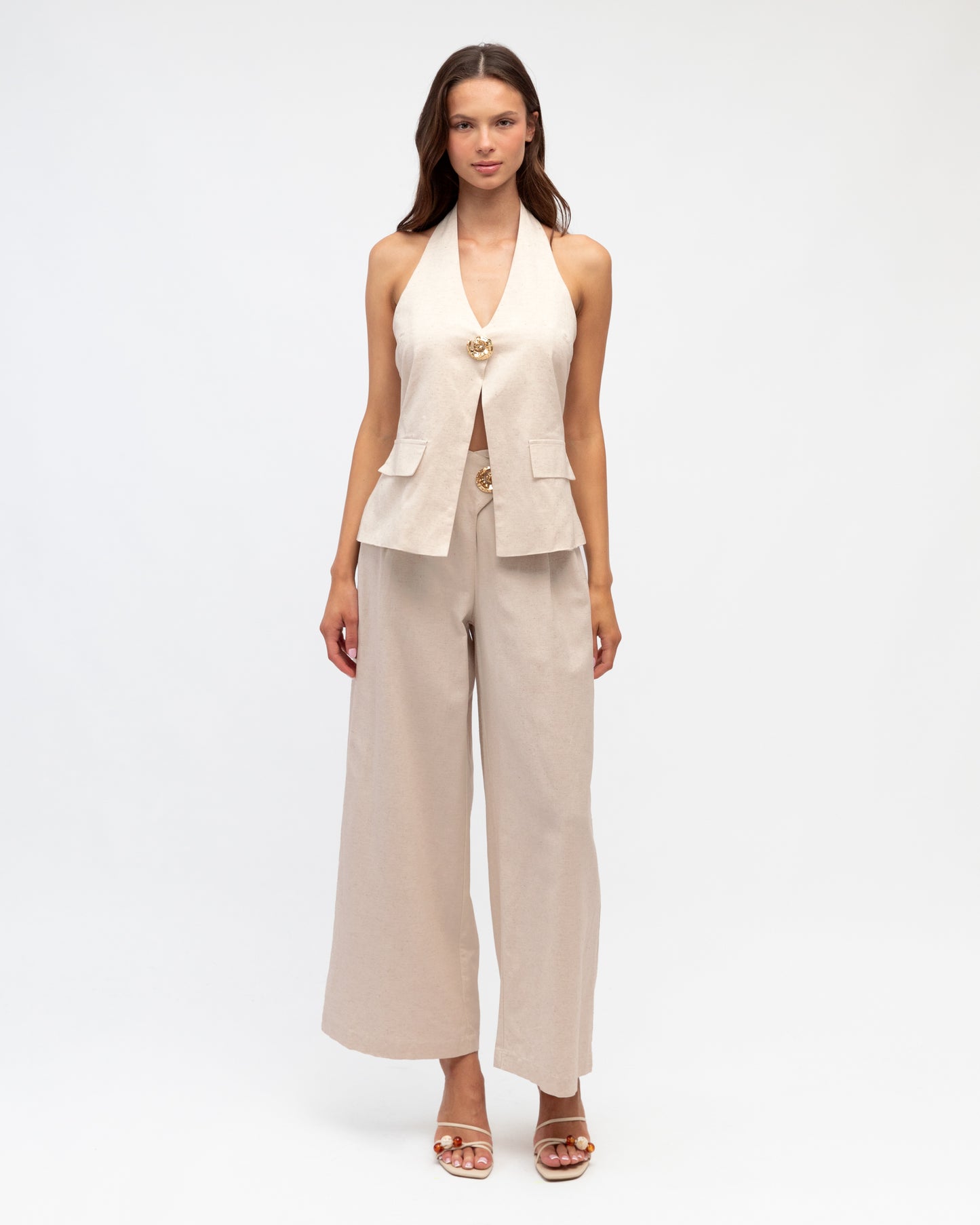 STATEMENT BUTTON VEST
