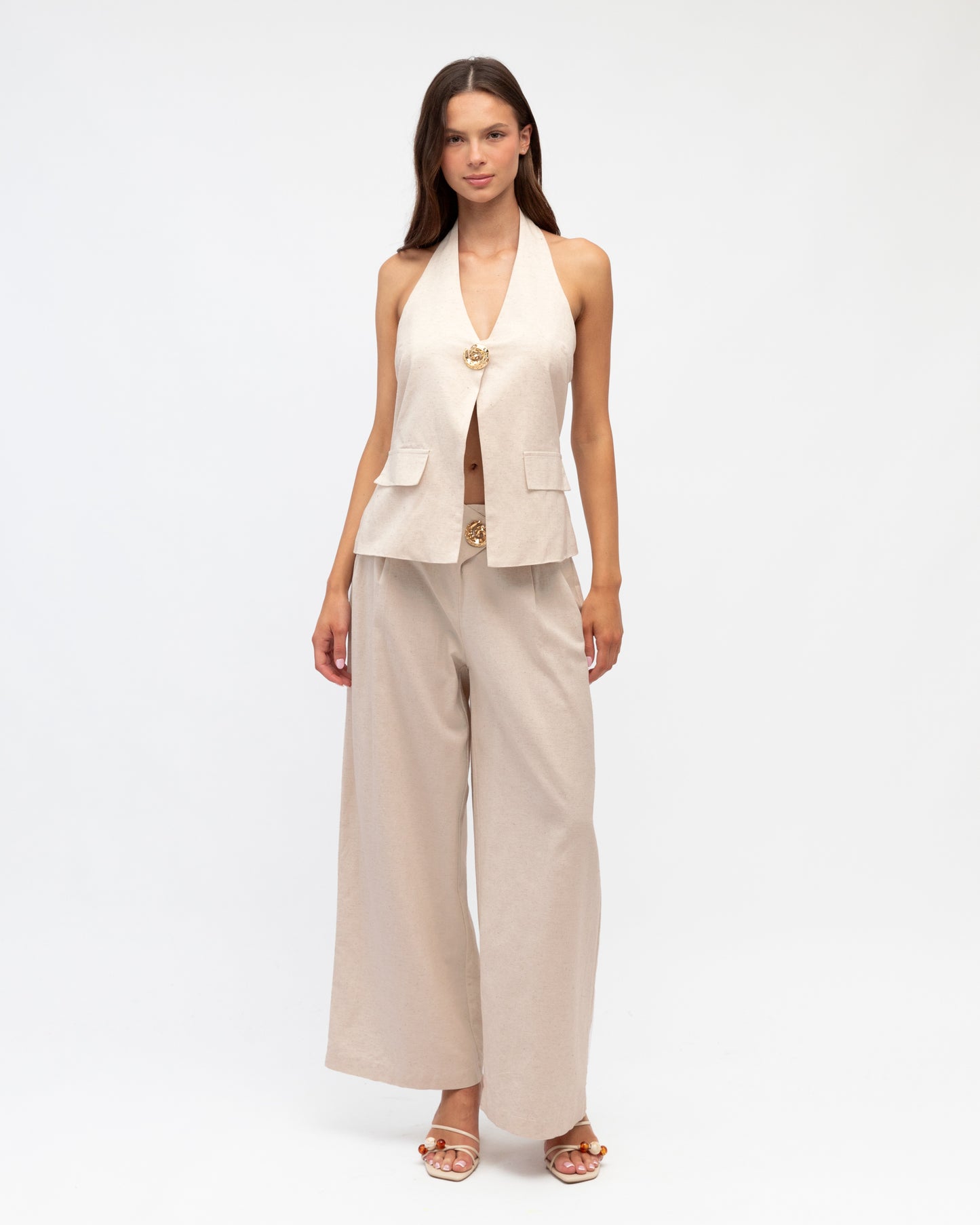 STATEMENT BUTTON VEST