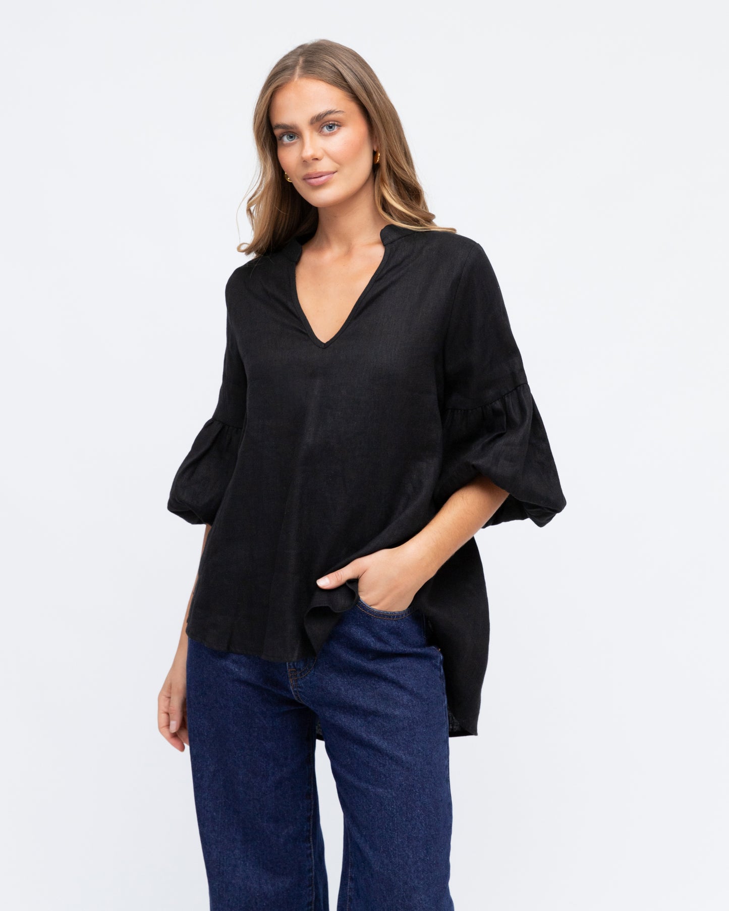 LINEN BLOUSE