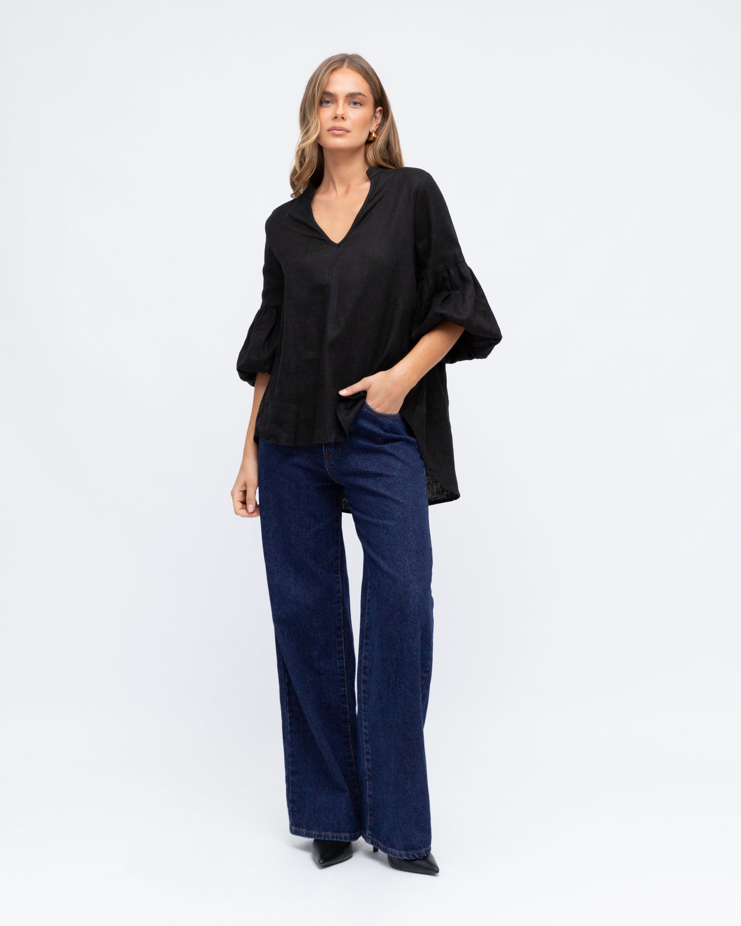 LINEN BLOUSE