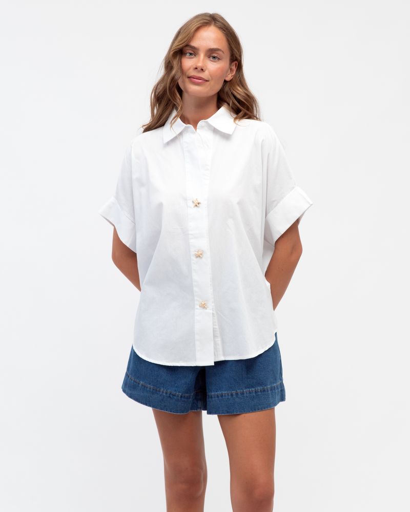 SHELL BUTTON SHIRT