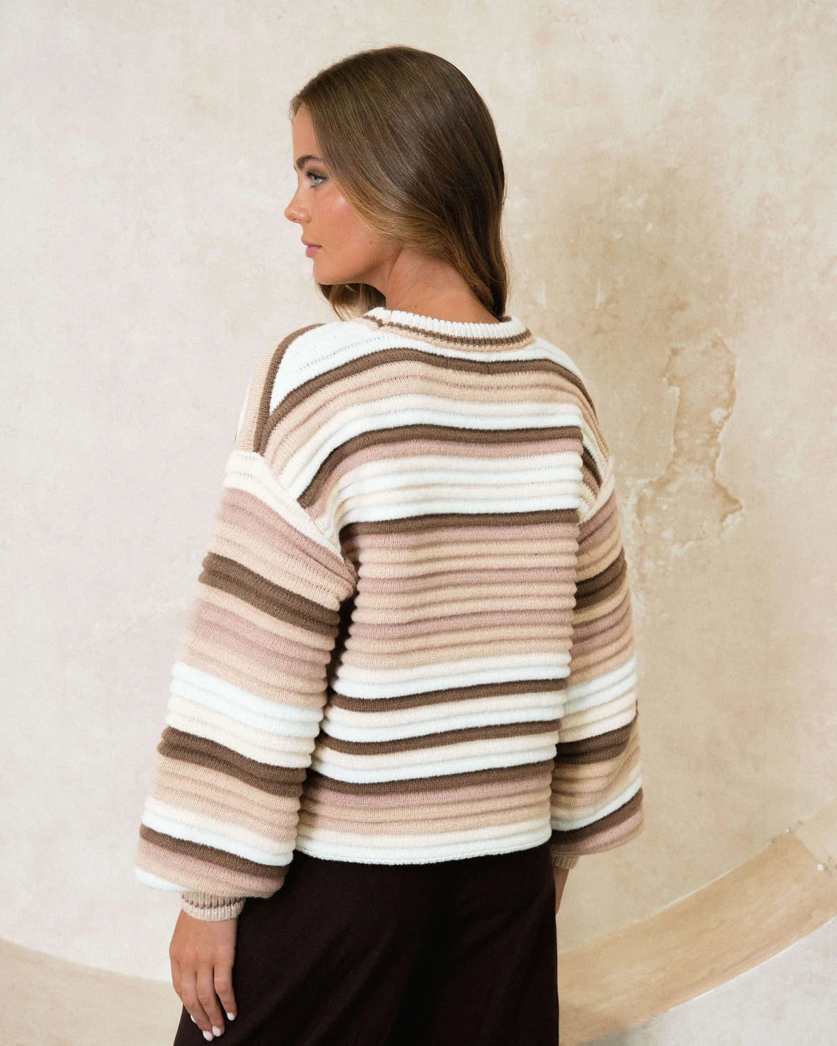 BEIGE MULTI KNIT