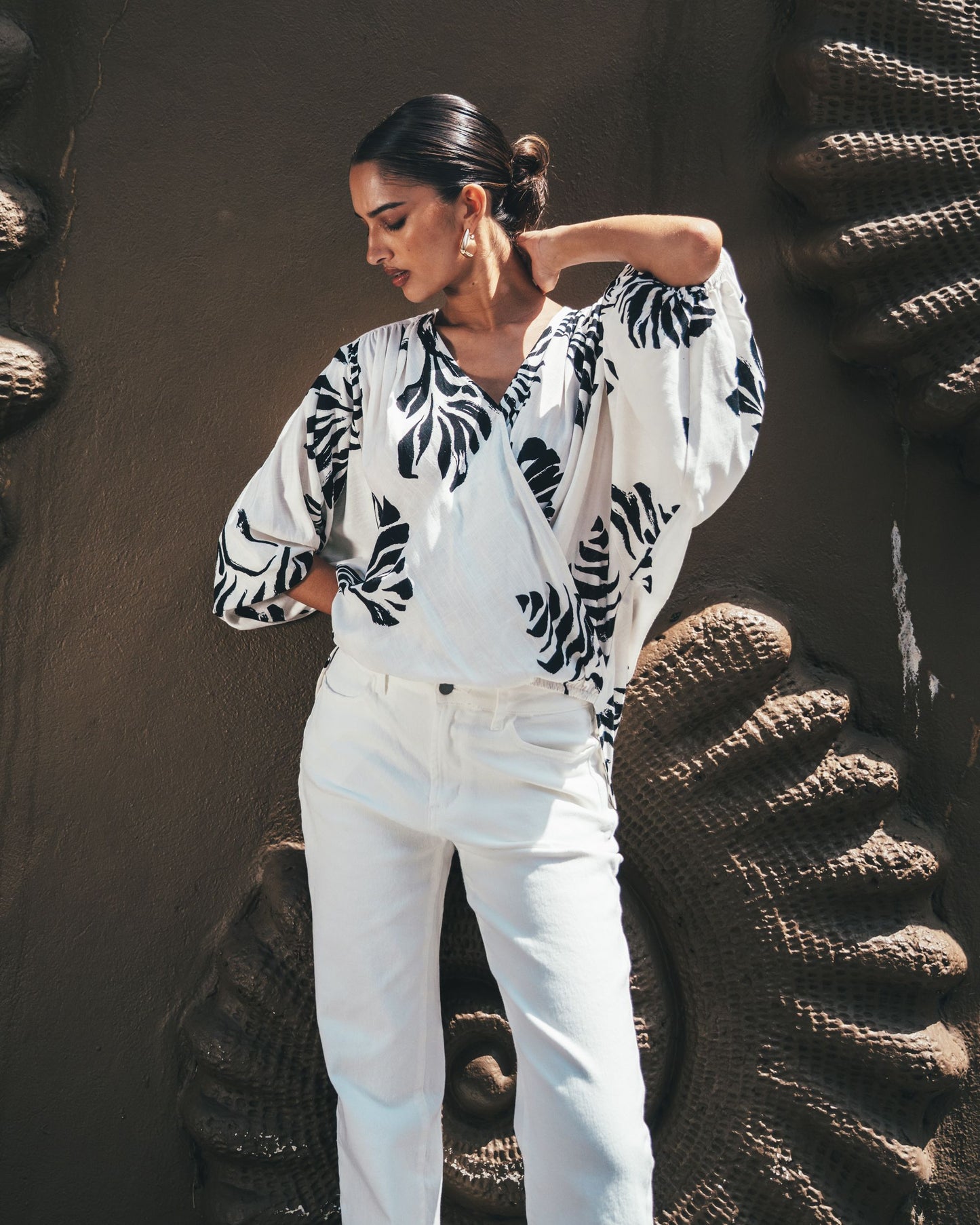MIRAE CROSS OVER BLOUSE