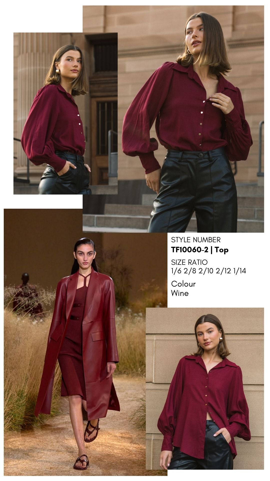 WINE LINEN SHIRT
