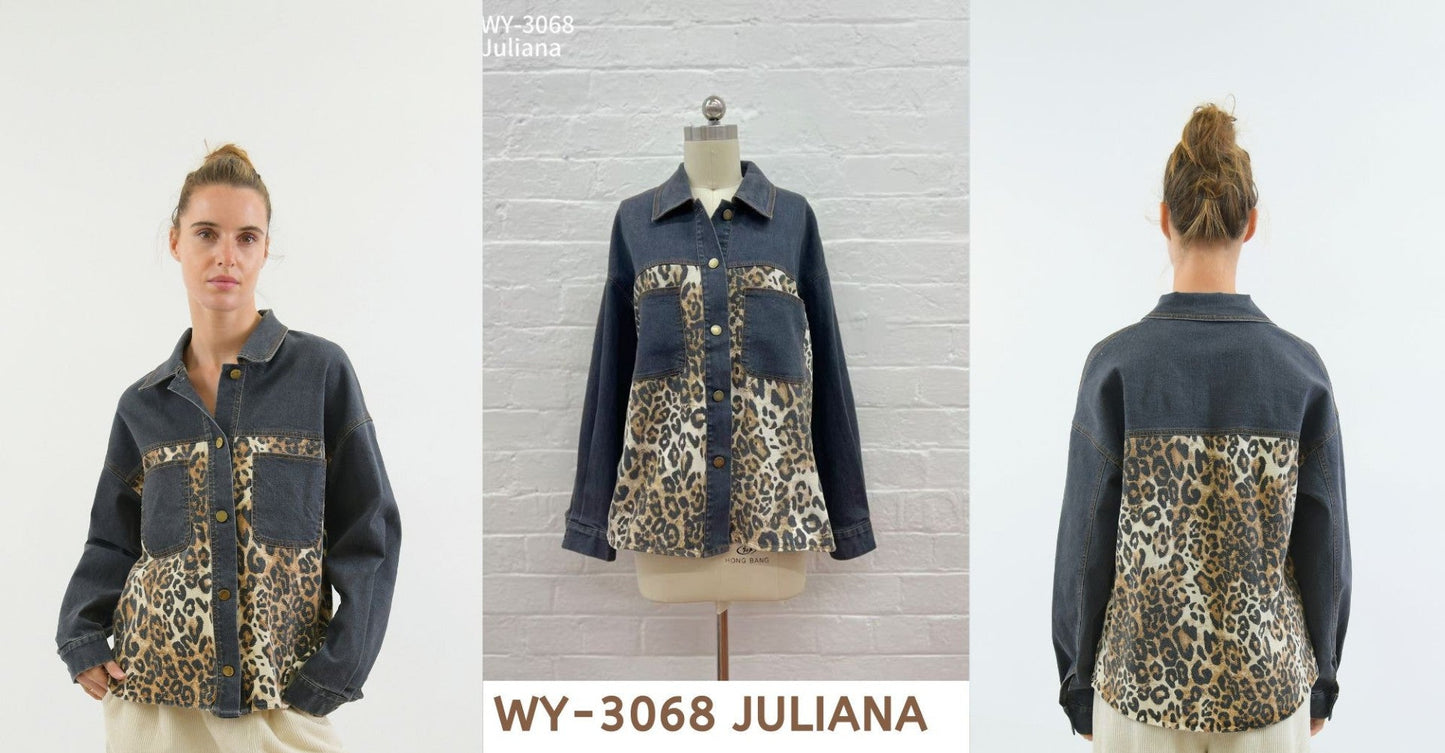 LEOPARD PATCH JACKET
