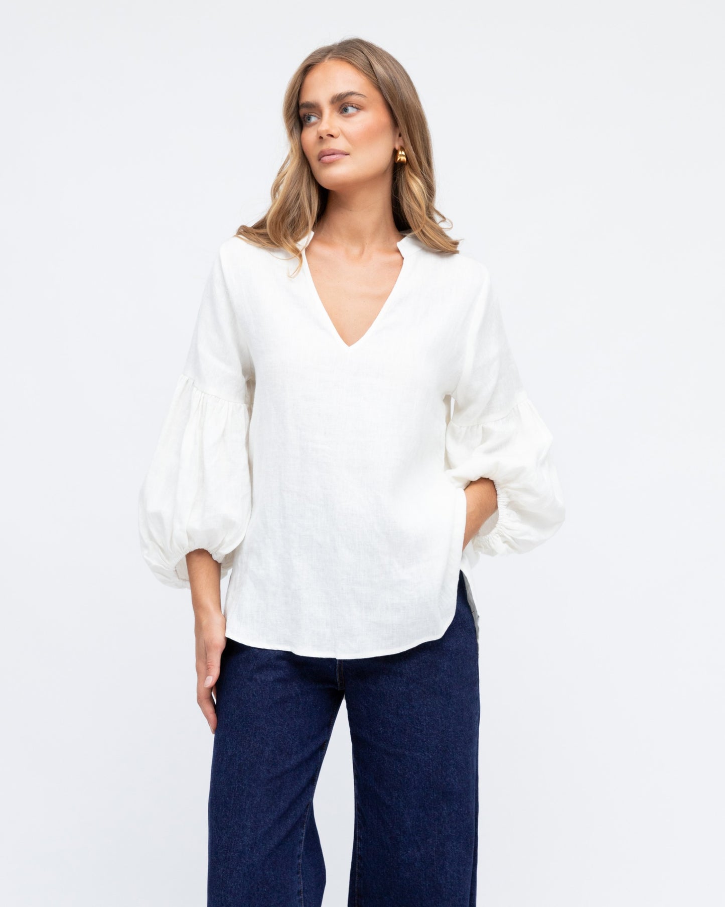 LINEN BLOUSE