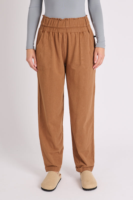 BROWN TRACK PANT