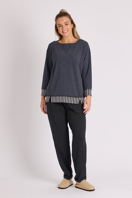NAVY LONG SLEEVED