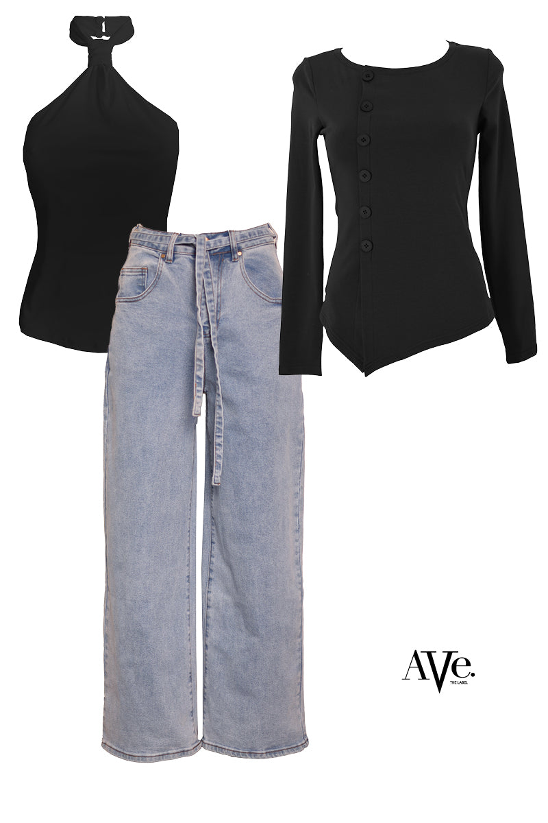 WIDE LEG JEANS