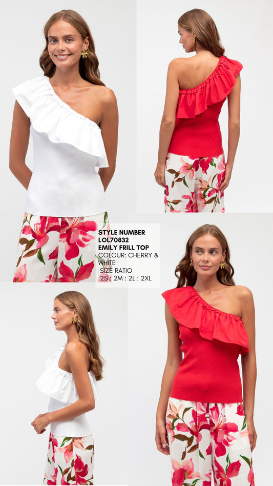 RUFFLE TOP