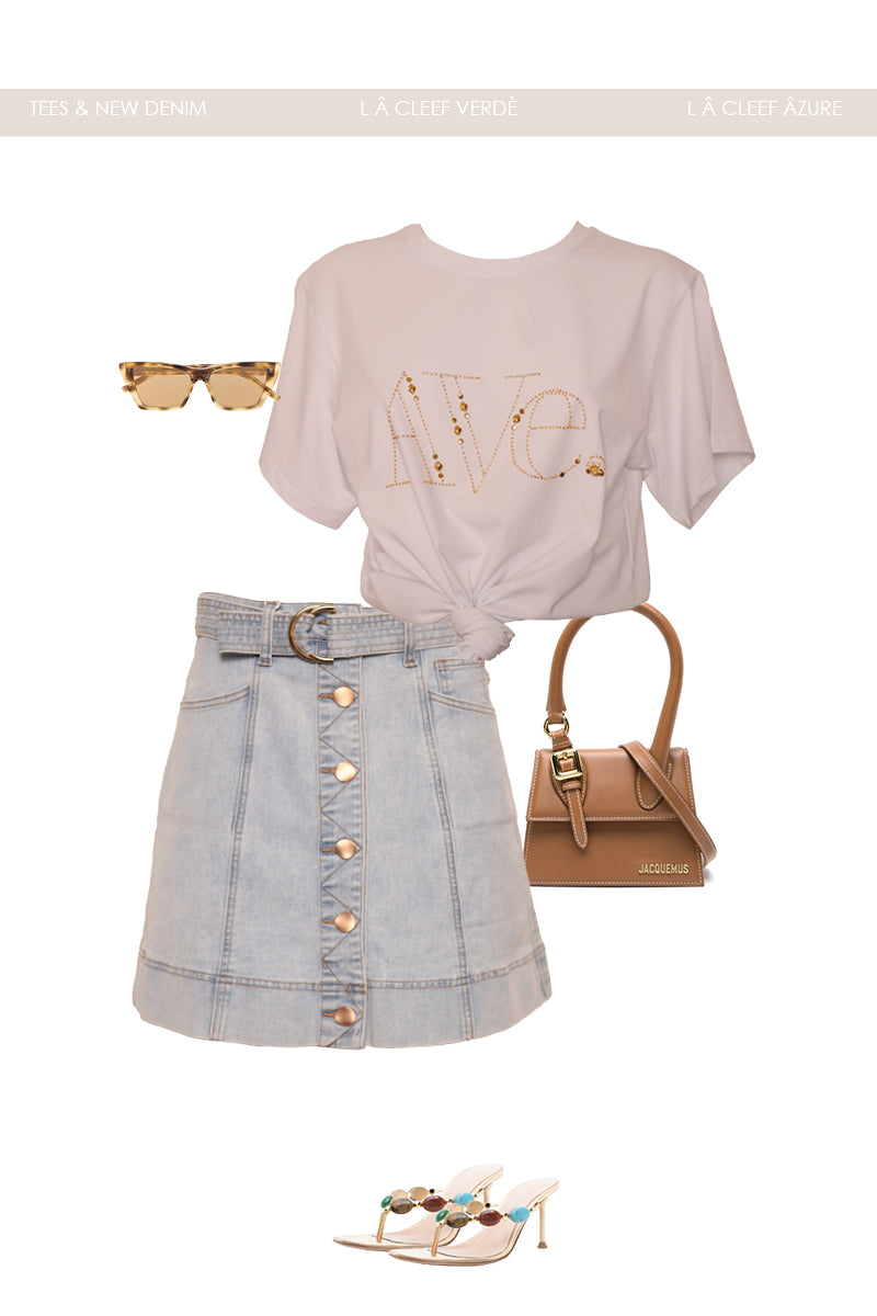 REFUGE DENIM SKIRT