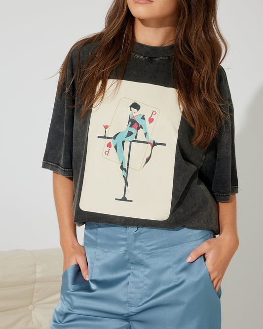 GEISHA ACE CARD VINTAGE TEE