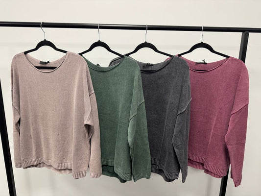 VELLA STONE WASH COTTON KNIT