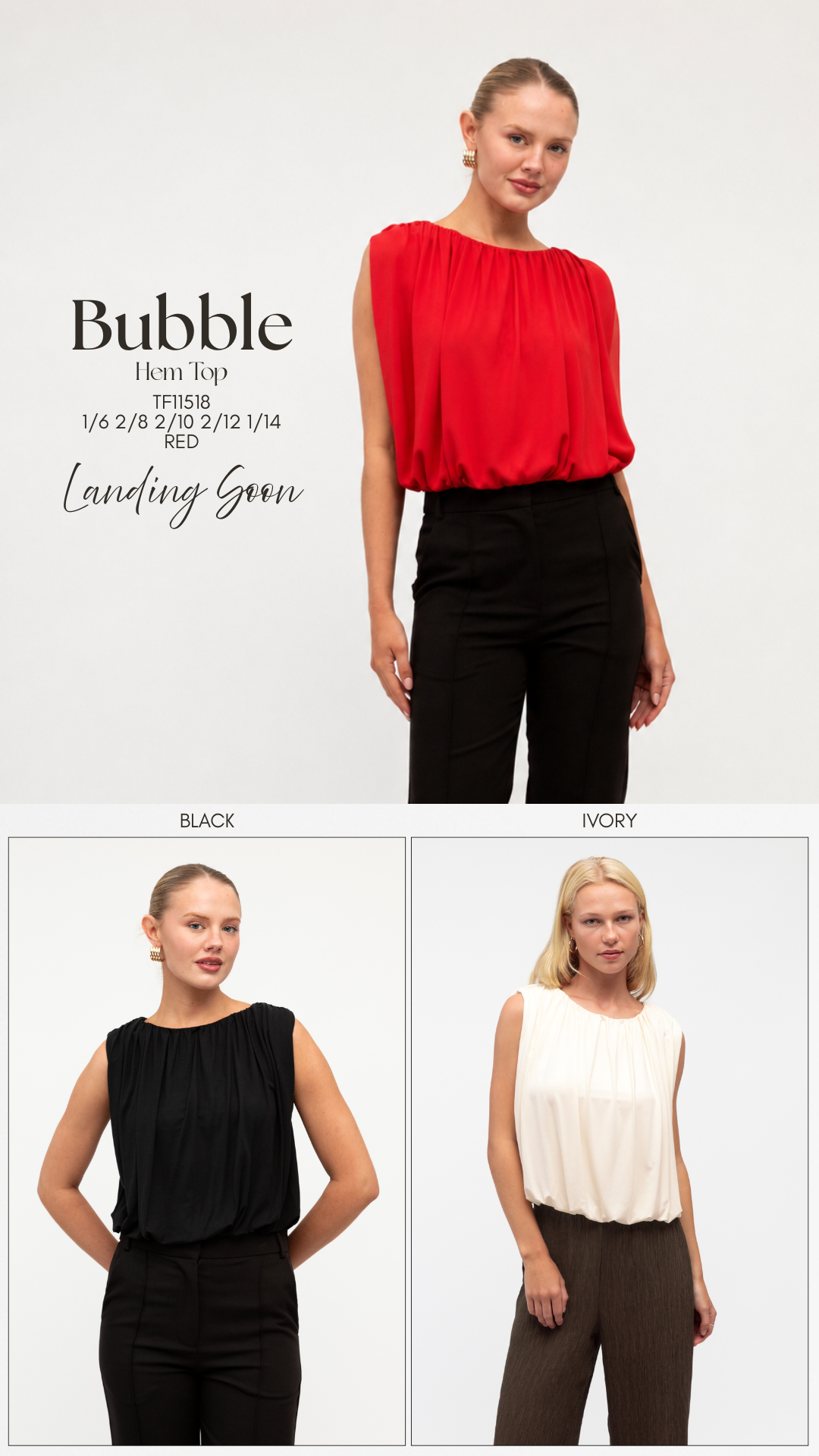 BUBBLE HEM BALLON TOP