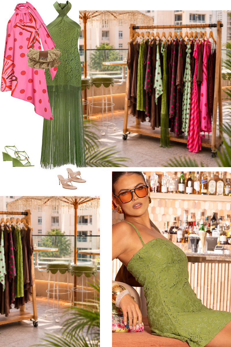 CHARTEUSE DRESS