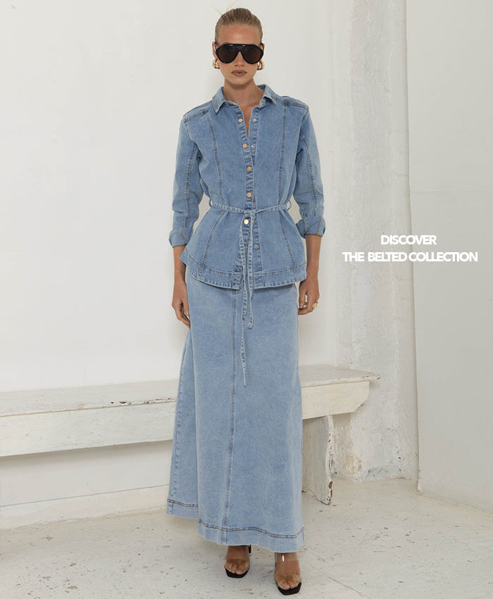 AIRFORCE BLUE SKIRT