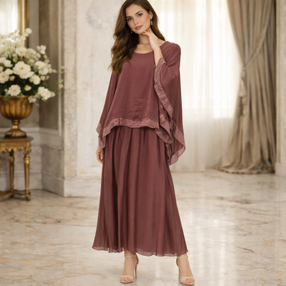 BURNT MAXI DRESS