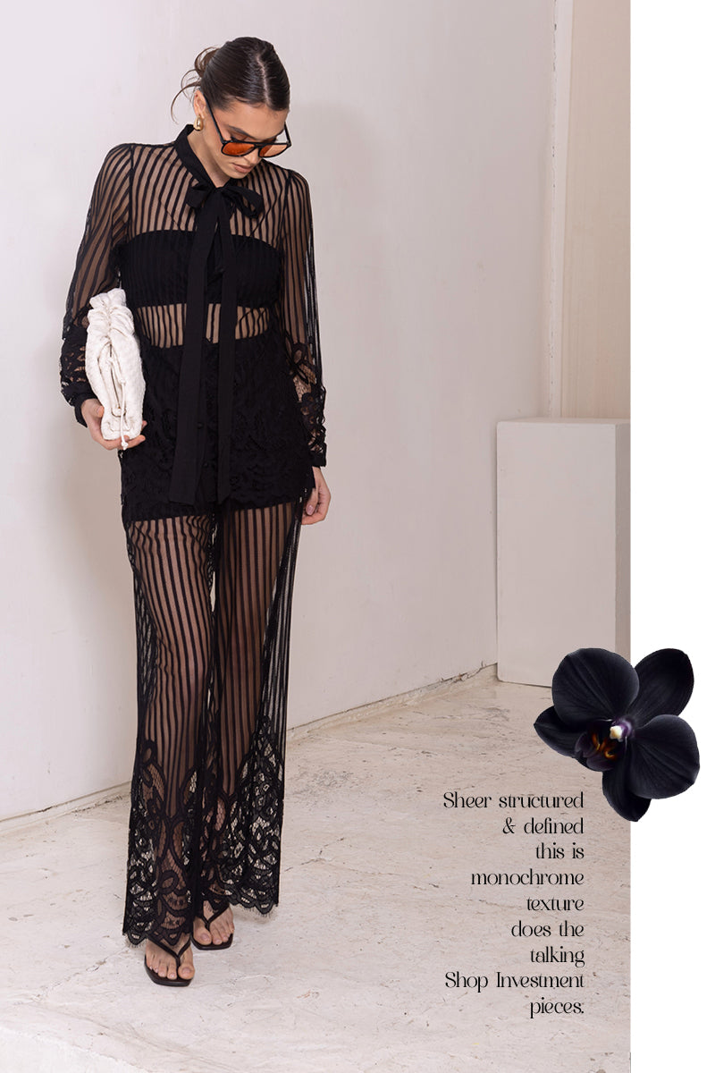 LACE TRIM PANT