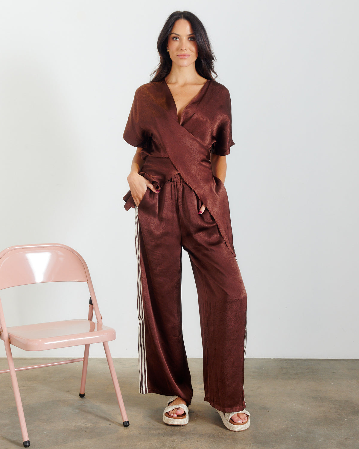 PORTOFINO SIDE RACER PANT CHOC