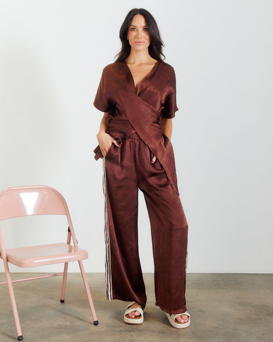 PORTOFINO SIDE RACER PANT CHOC