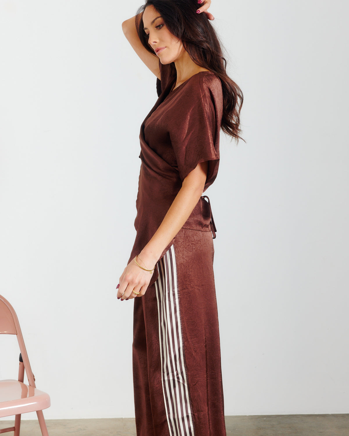 PORTOFINO SIDE RACER PANT CHOC