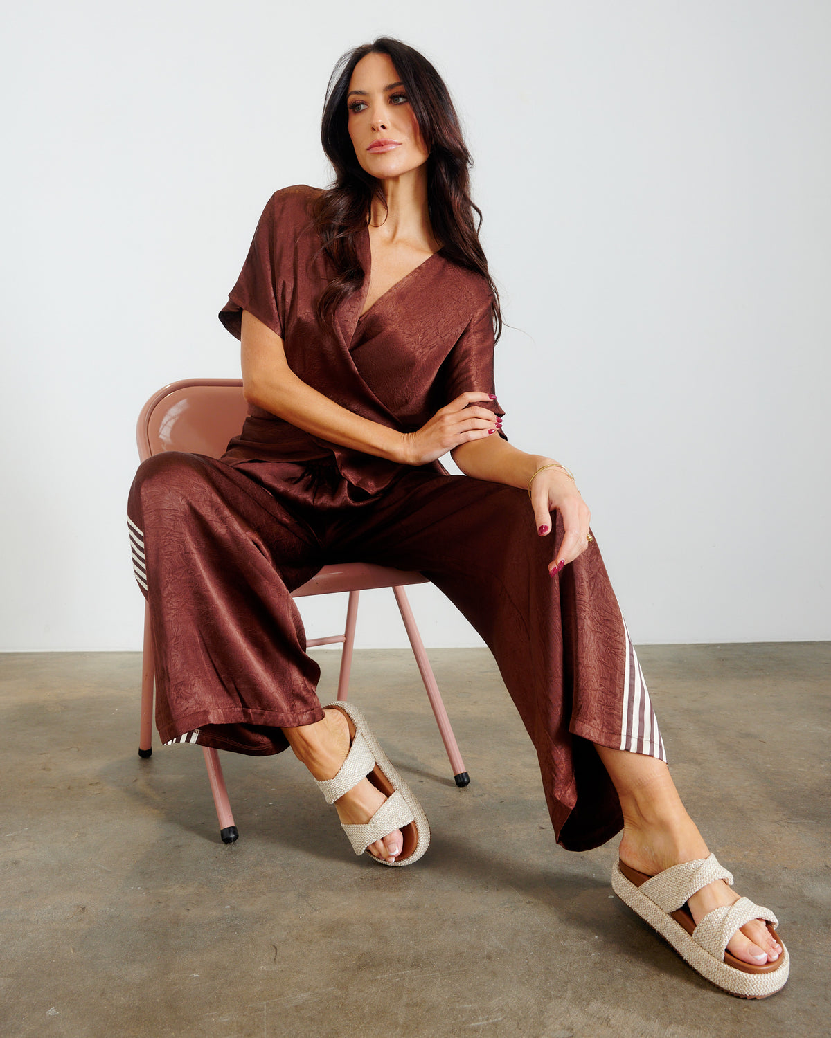 PORTOFINO SIDE RACER PANT CHOC