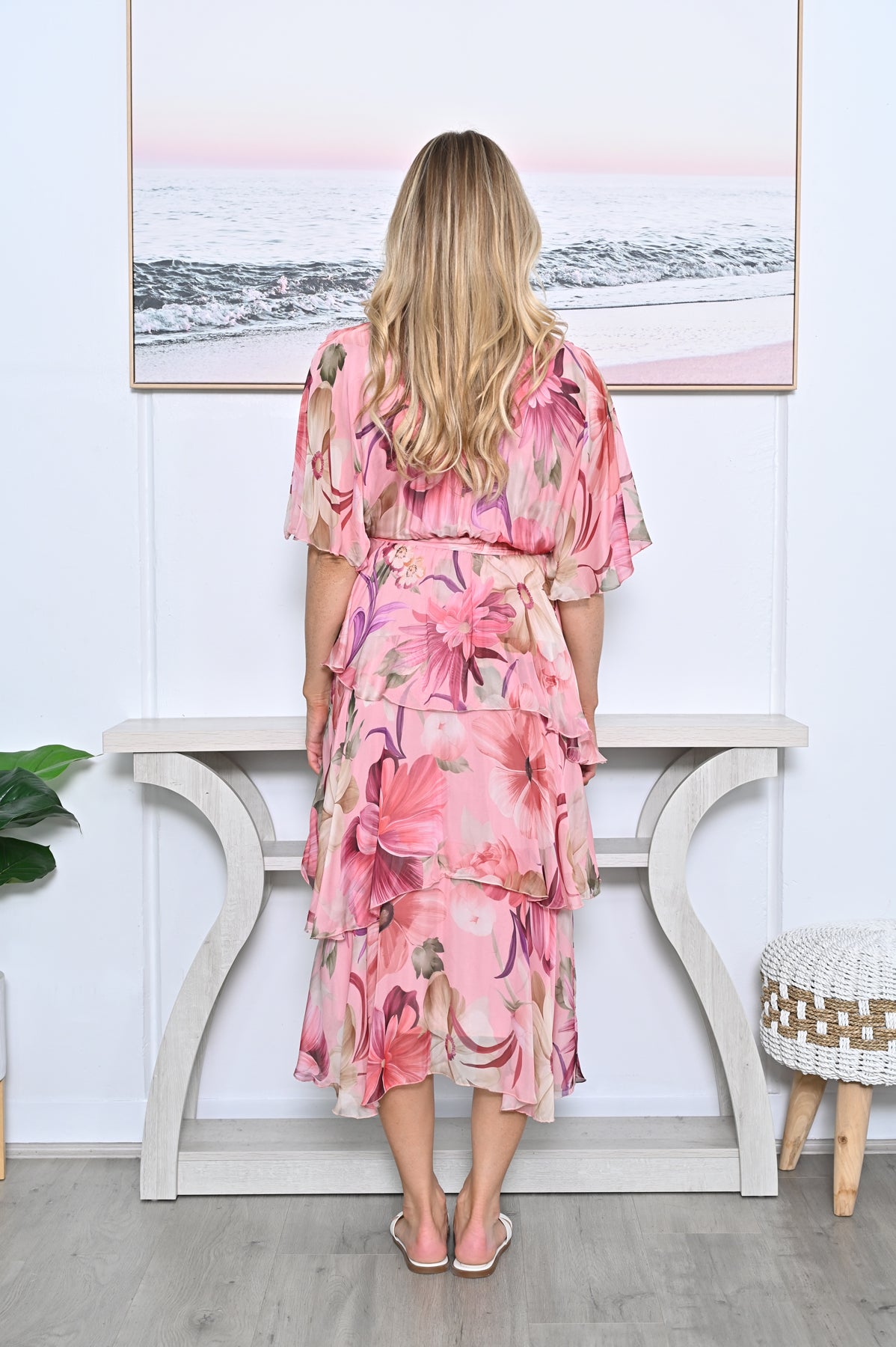 PINK POPPY FLORAL DRESS