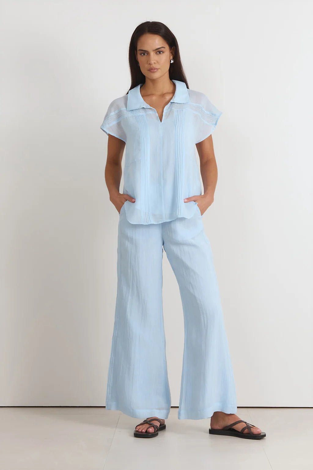MARYN PLEATED TOP