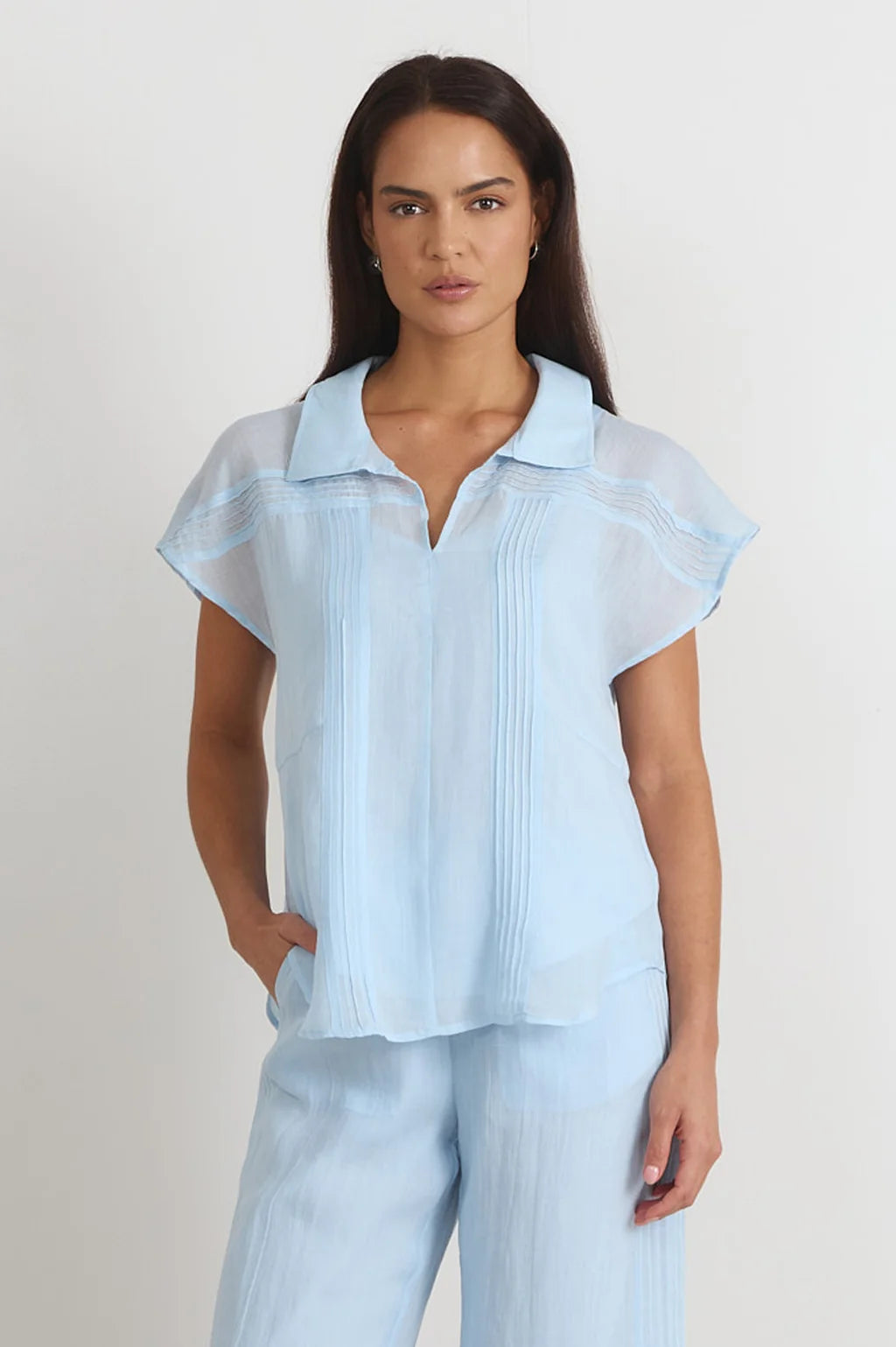 MARYN PLEATED TOP