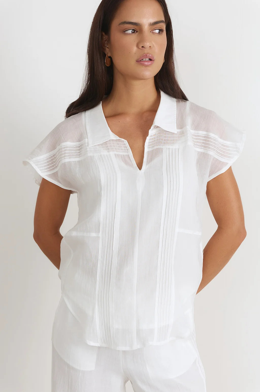 MARYN PLEATED TOP