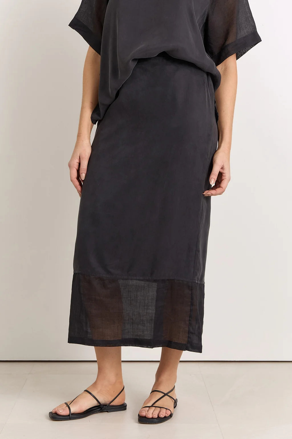 REECE STRAIGHT MIDI SKIRT