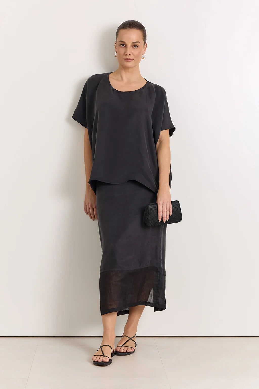REECE STRAIGHT MIDI SKIRT