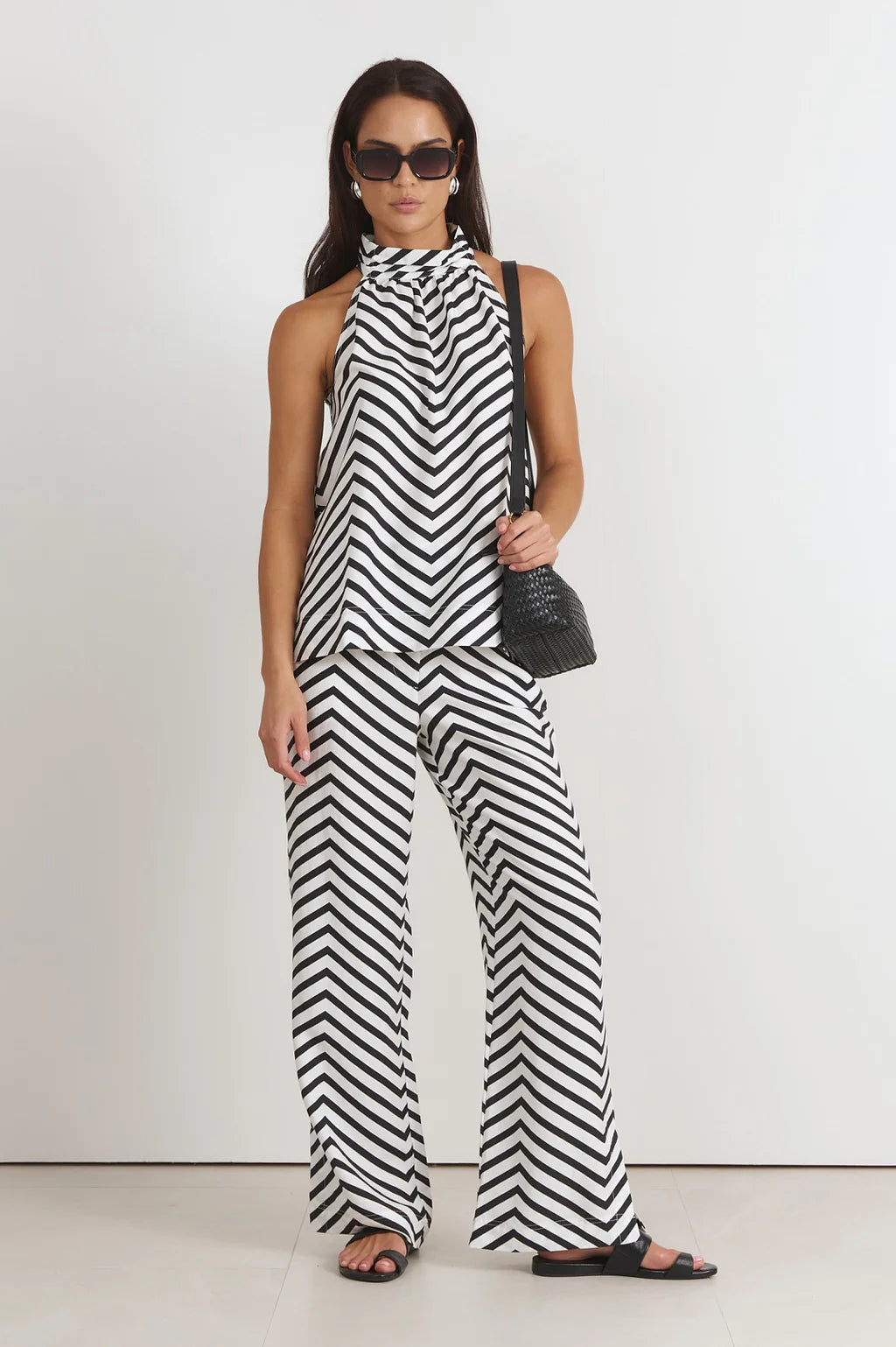 KENDRA HIGH NECK CHEVRON