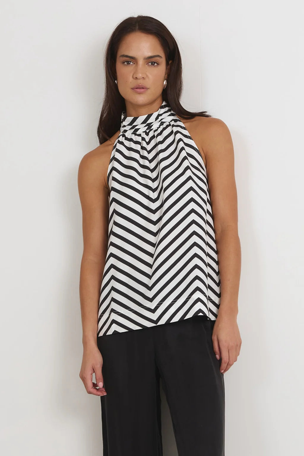KENDRA HIGH NECK CHEVRON