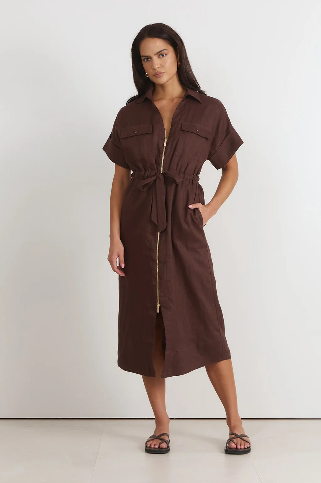 THEODORE LINEN MIDI