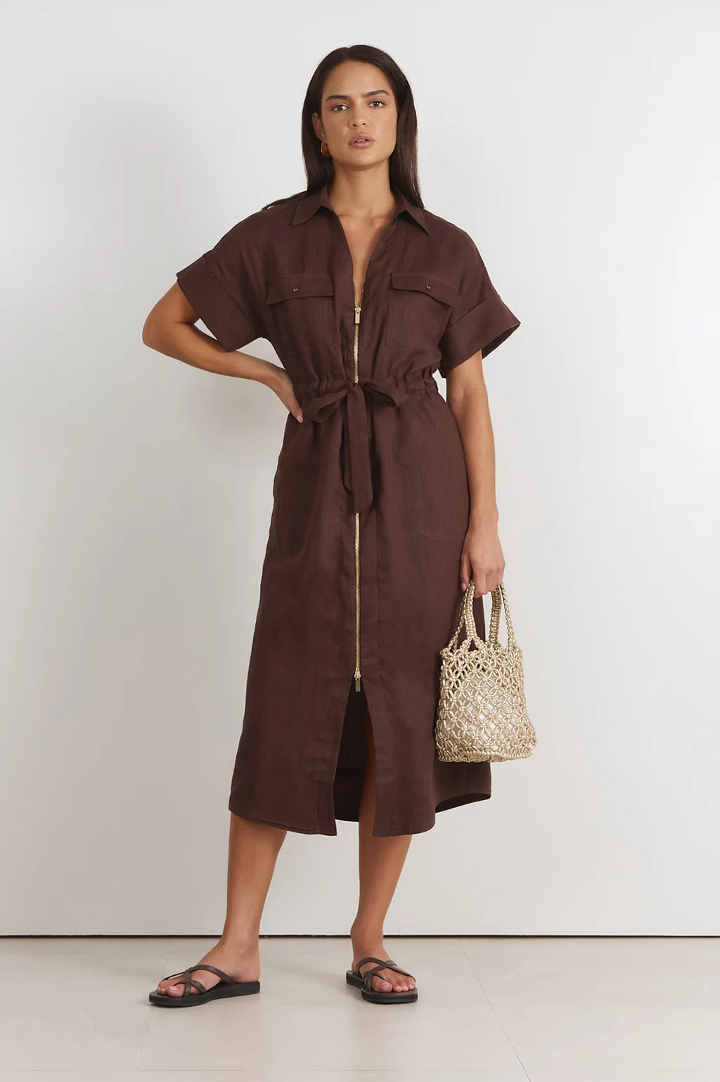 THEODORE LINEN MIDI