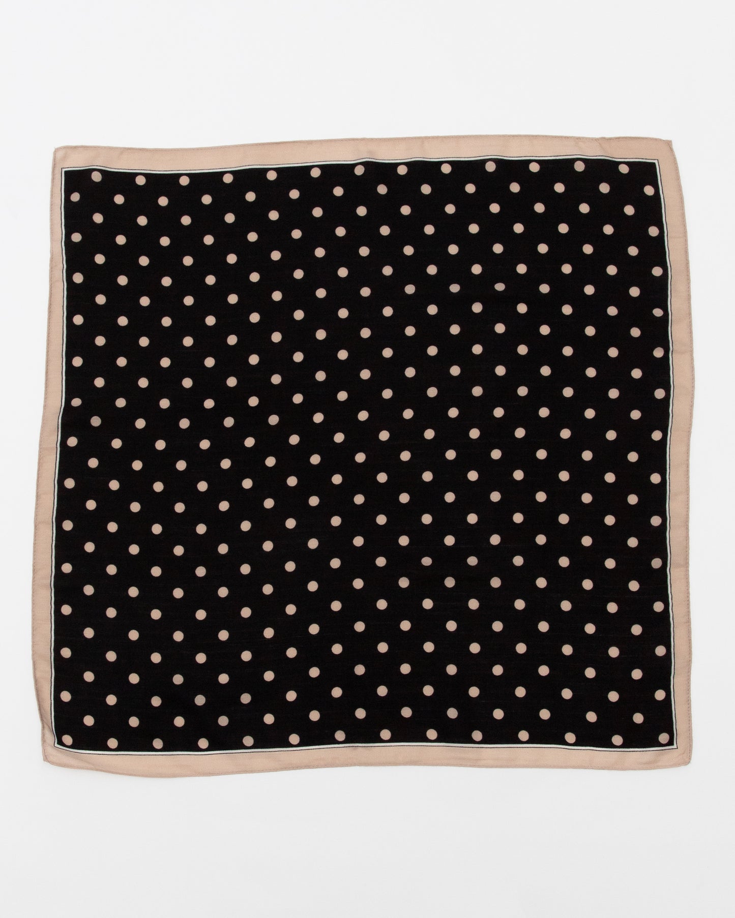 BEIGE AND BLACK DOTTI SCARF