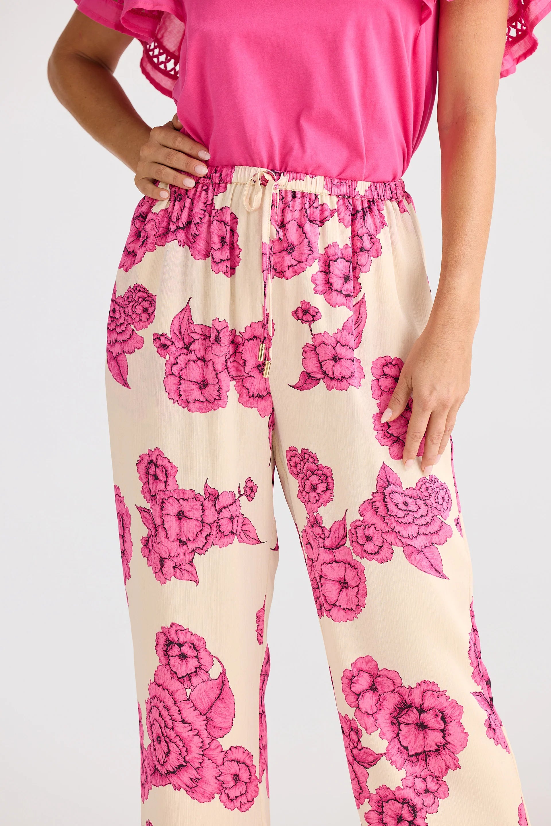 【新品タグ付】L'Appartement Palm Tree Pants ピンク BOULEVARD PANT – zizudesigns